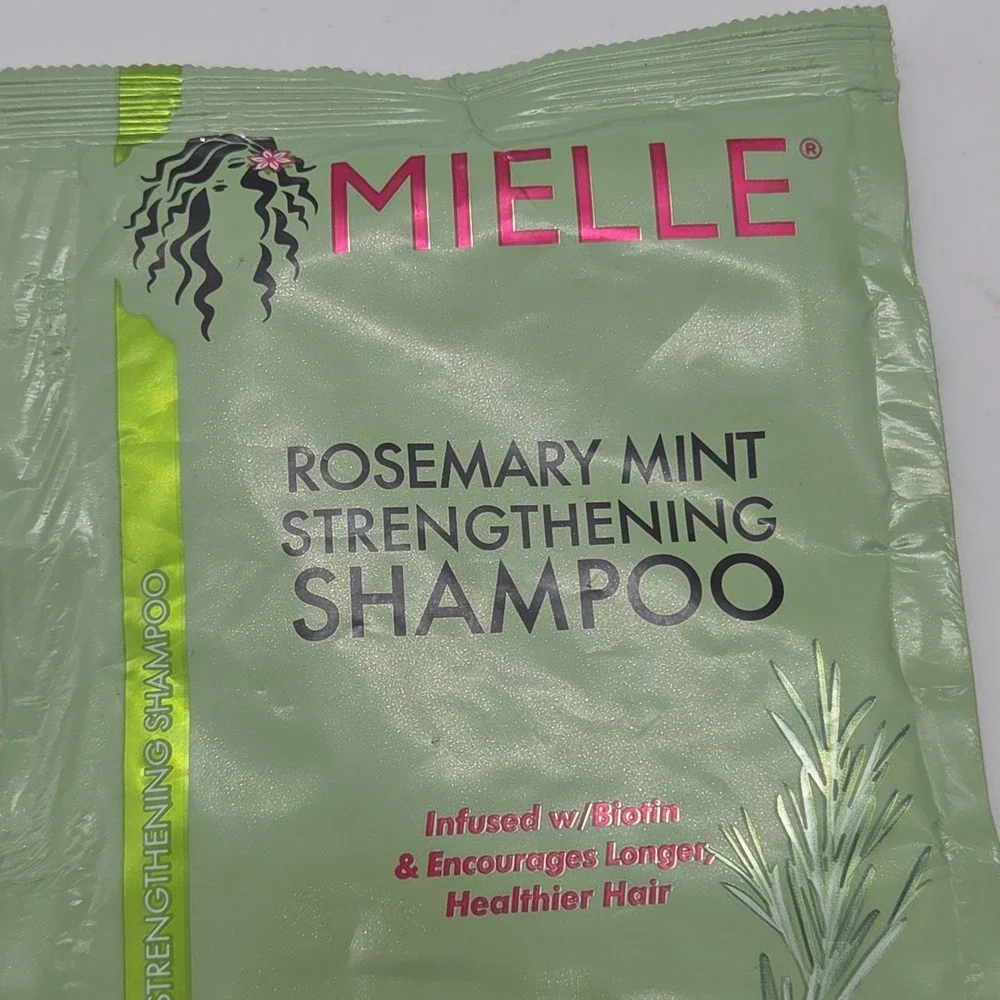 NEW Lot Of 10 Mielle Rosemary Mint Strengthening Shampoo Single 1.75 fl oz Packs